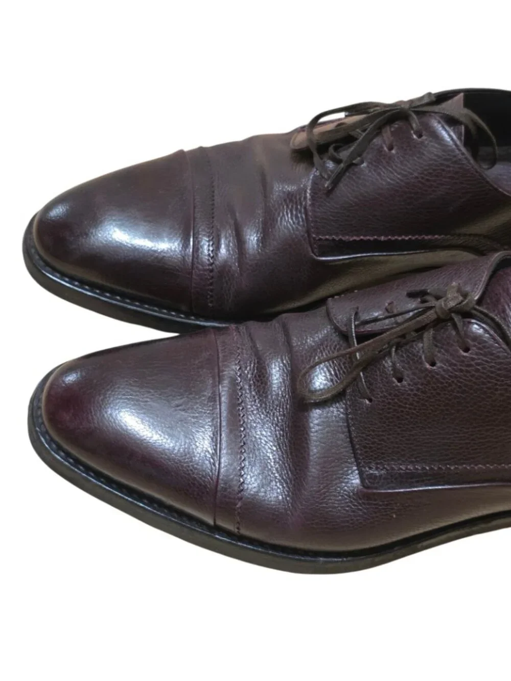 Vtg Ermenegildo Zegna Mens Dress Shoes Leather Oxford Cap Toe Made In Italy S 8